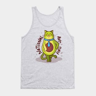 National avo day cat Tank Top